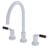 Rubinet Widespread Kitchen Set Matt White