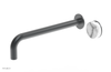 CIRC - 12" Single Handle Wall Lavatory Set - White Marble Handle 250-17-12