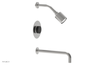 CIRC 12" Pressure Balance Tub and Shower Set - Marble Handle 250-28-12