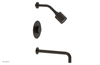 CIRC 12" Pressure Balance Tub and Shower Set - Marble Handle 250-28-12