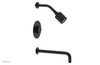 CIRC 12" Pressure Balance Tub and Shower Set - Marble Handle 250-28-12