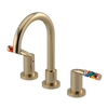 Rubinet Widespread Lav set (less drain) Gold