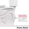 American Standard Cadet® PRO Two-Piece 1.28 gpf/4.8 Lpf Extra Tall Height Elongated Right-Hand Trip Lever Toilet Less Seat