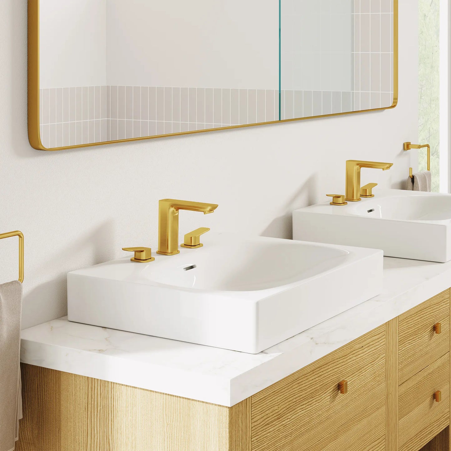 Grohe EUROCUBE® Wall Mount 24” Bathroom Sink, 3-Hole