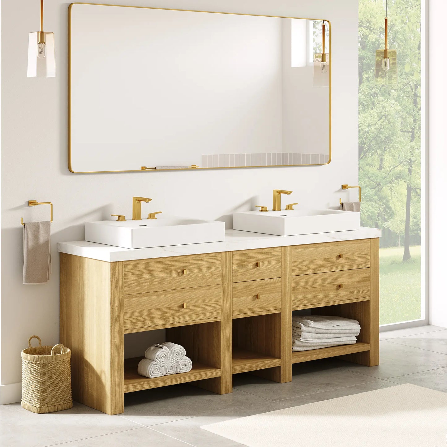 Grohe EUROCUBE® Wall Mount 24” Bathroom Sink, 3-Hole
