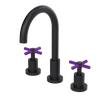Rubinet Widespread Kitchen Set with LaSalle Spout Matt Black