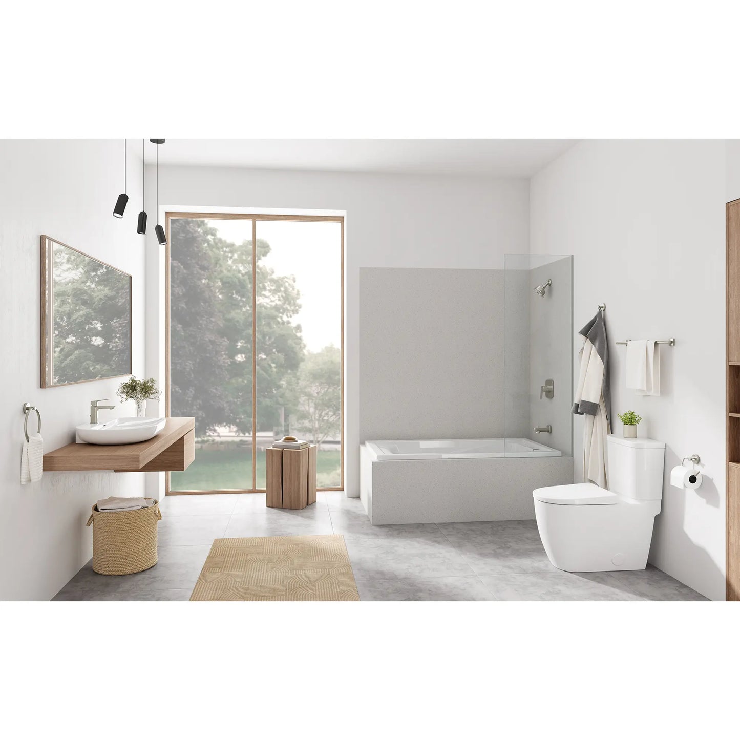 Essence Two-Piece Right Height Elongated Single Flush Toilet 1.28 Gpf