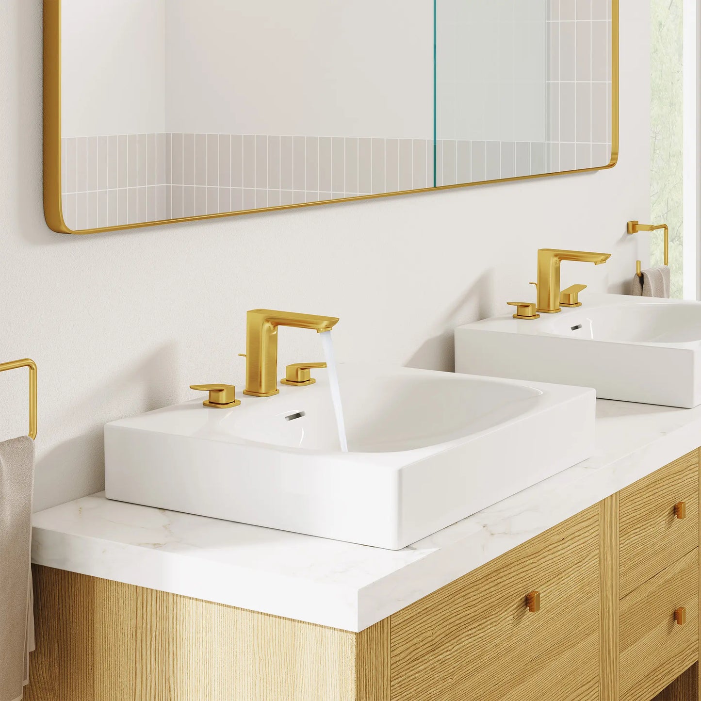 Grohe EUROCUBE® Wall Mount 24” Bathroom Sink, 3-Hole