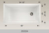 Bosco 253334 34" Granite Composite Kitchen Sink