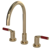 Rubinet Widespread Kitchen Set Gold