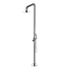 Rubinet Pressure Balance Outdoor Shower with Hand Held Shower & 10" Shower Head - 304 Stainless Steel Polished Nickel