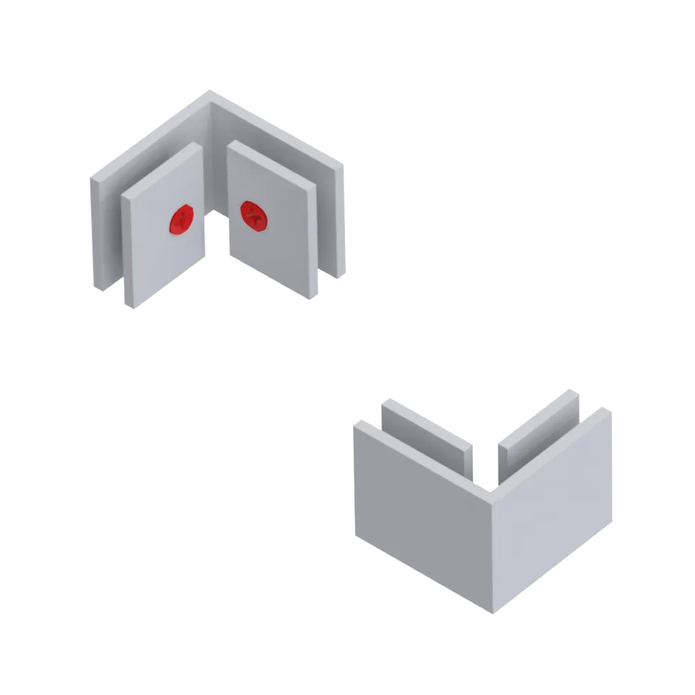 Rubinet 90 Glass to Glass White