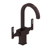 Rubinet Single Hole Dual Handle Lav. Set. (less drain) Oil Rubbed Bronze