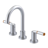 Rubinet Widespread Lav set (less drain) Satin Chrome