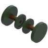 Rubinet Shower Door Knob (set) Green Envy