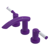 Rubinet Widespread Lav. Set. (less drain) Purple Haze