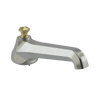 Rubinet Tub Filler Spout Deck Mount Satin Nickel