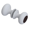 Rubinet Shower Door Knob (set) Matt White