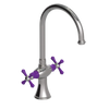 Rubinet Two Handle Single Hole Kitchen Set Polished Nickel