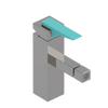 Rubinet Single Control Bidet Fitting (less drain) Polished Nickel