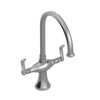 Rubinet Two Handle Single Hole Kitchen Set Satin Nickel