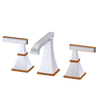 Rubinet Widespread Lav. Set. (less drain) Satin Chrome