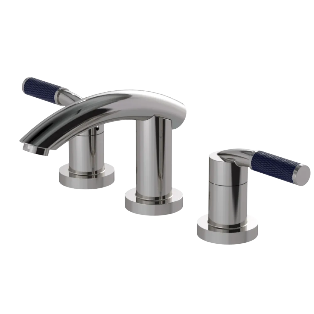 Rubinet Widespread Lav. Set. (less drain) Polished Nickel