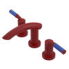 Rubinet Widespread Lav. Set. (less drain) Maroon