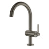 GROHE Atrio New Atrio Single Hole Single-Handle L-Size Bathroom Faucet, 1.2 GPM (4.5 L/min) – 24350 Brushed Hard Graphite
