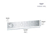 GROHE Rainshower Aqua Grohtherm Aqua Tiles 4 Outlet Thermostatic Trim – 10717