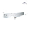 GROHE Rainshower Grohtherm Aqua Tiles 5 Outlet Thermostatic Trim – 10717