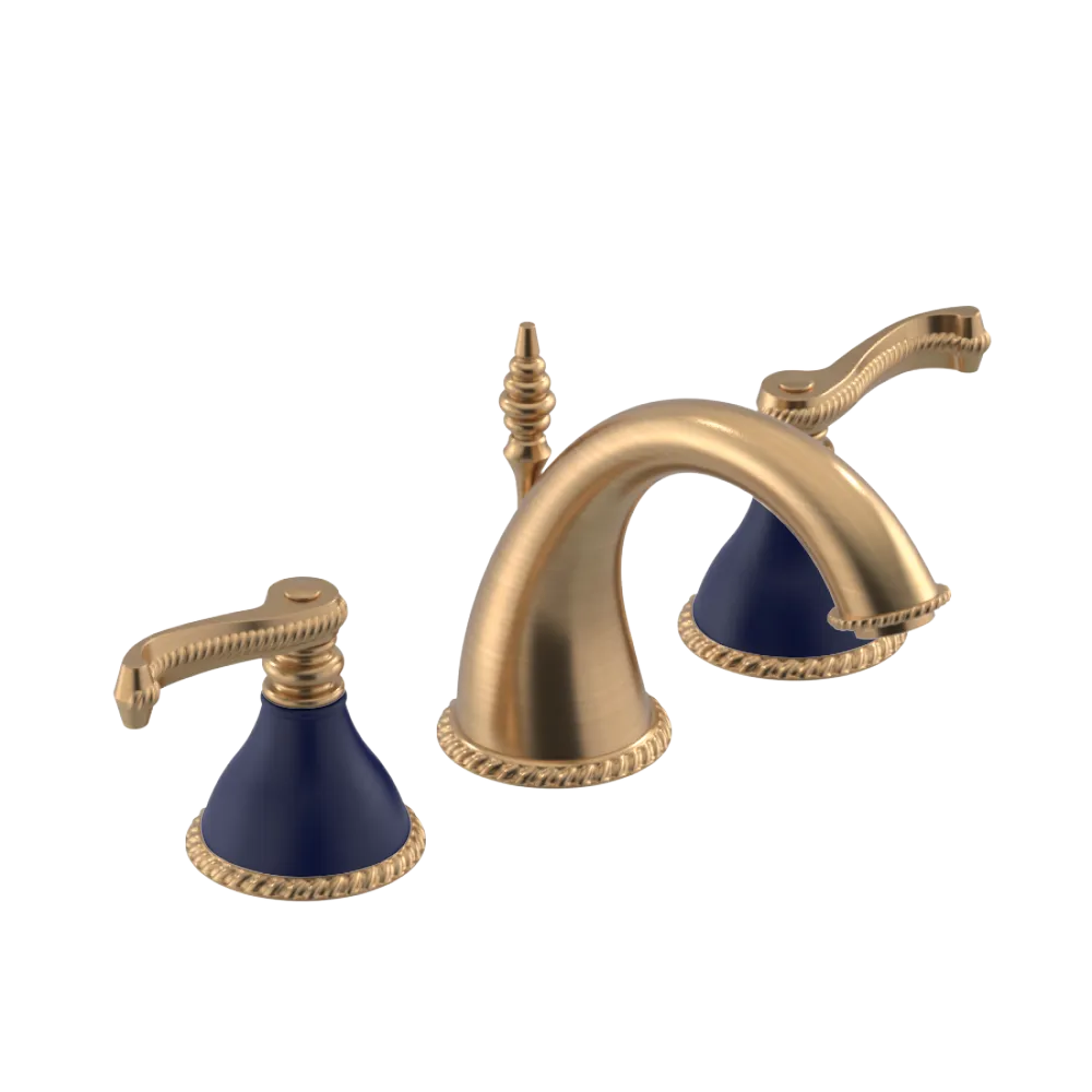 Rubinet Widespread Lav. Set. (less drain) Satin Gold