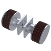 Rubinet Shower Door Knob (set) Satin Chrome