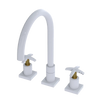 Rubinet Widespread Kitchen Set White