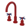 Rubinet Widespread Kitchen Set with LaSalle Spout Maroon