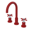 Rubinet Widespread Kitchen Set with LaSalle Spout Maroon