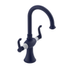 Rubinet Single Hole Dual Handle Lav. Set. (less drain) Midnight Blue