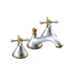 Rubinet Widespread Lav. Set. (less drain) Satin Chrome