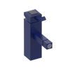 Rubinet Single Control Bidet Fitting (less drain) Midnight Blue