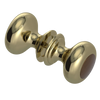 Rubinet Shower Door Knob (set) Natural Brass