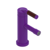Rubinet Single Control Bidet Fitting (less drain) Purple Haze