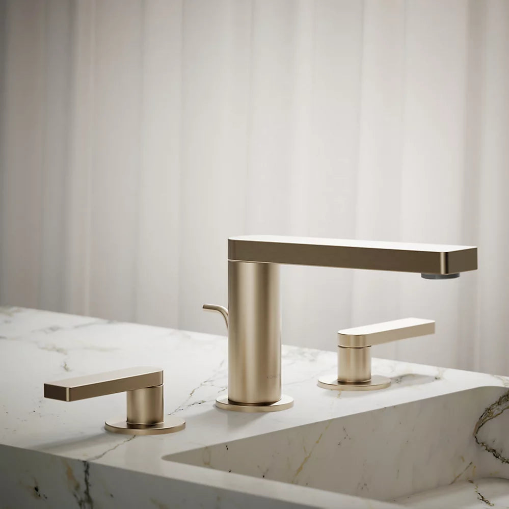 Composed® Widespread bathroom sink faucet with Lever handles, 1.2 gpm