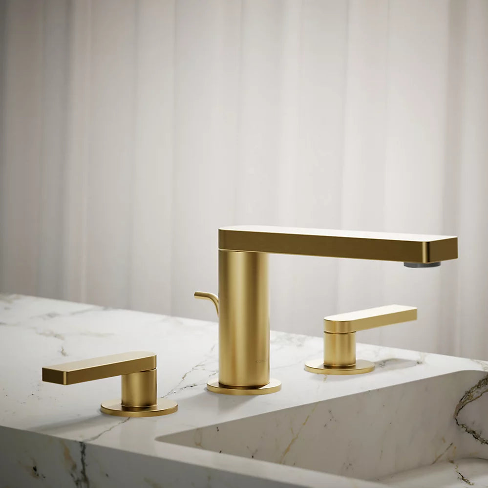 Composed® Widespread bathroom sink faucet with Lever handles, 1.2 gpm