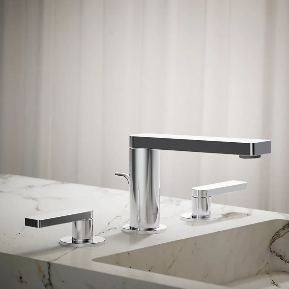 Composed® Widespread bathroom sink faucet with Lever handles, 1.2 gpm