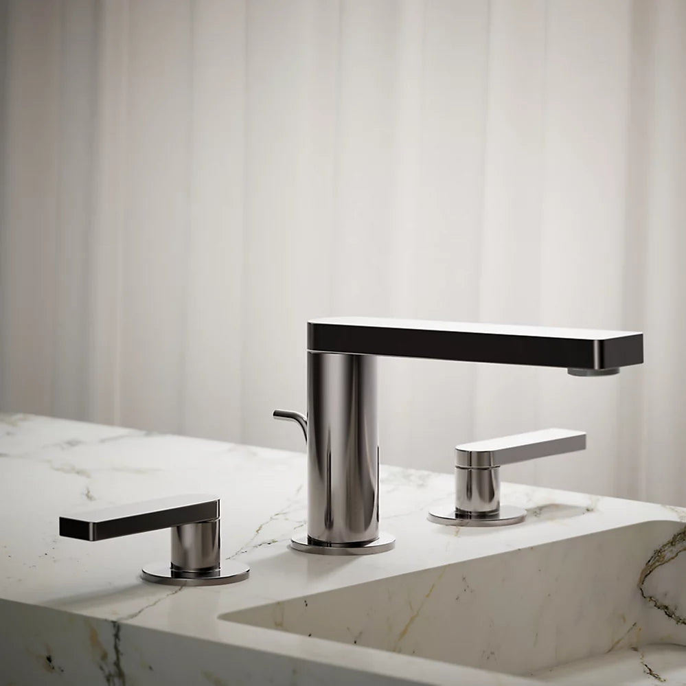 Composed® Widespread bathroom sink faucet with Lever handles, 1.2 gpm