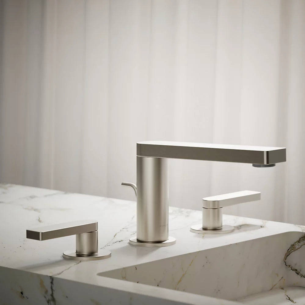 Composed® Widespread bathroom sink faucet with Lever handles, 1.2 gpm