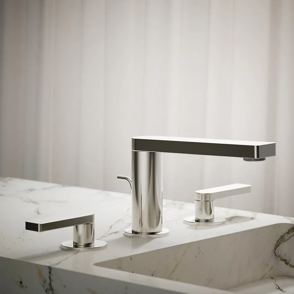Composed® Widespread bathroom sink faucet with Lever handles, 1.2 gpm