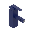 Rubinet Single Control Bidet Fitting (less drain) Midnight Blue