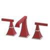 Rubinet Widespread Lav. Set. (less drain) Red