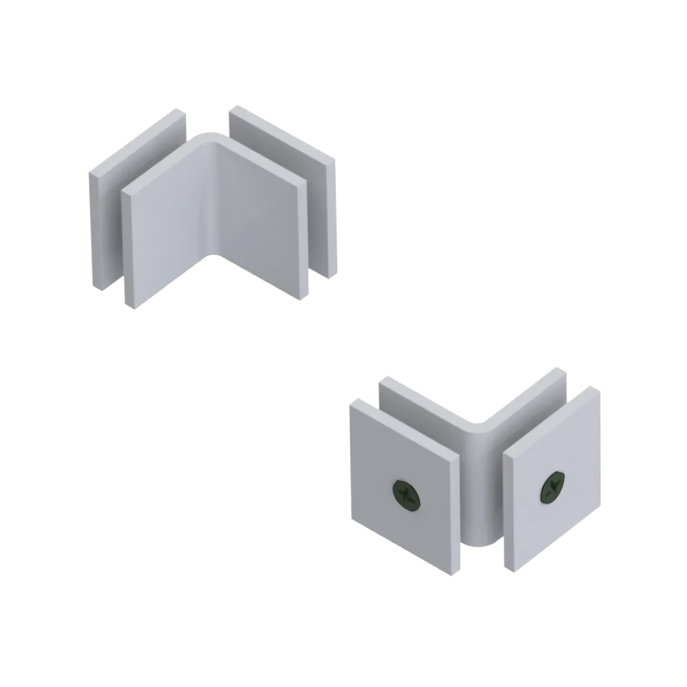 Rubinet 90 Glass to Glass Open Face White